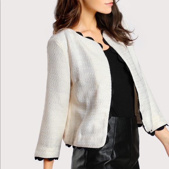 zara boat neck blazer